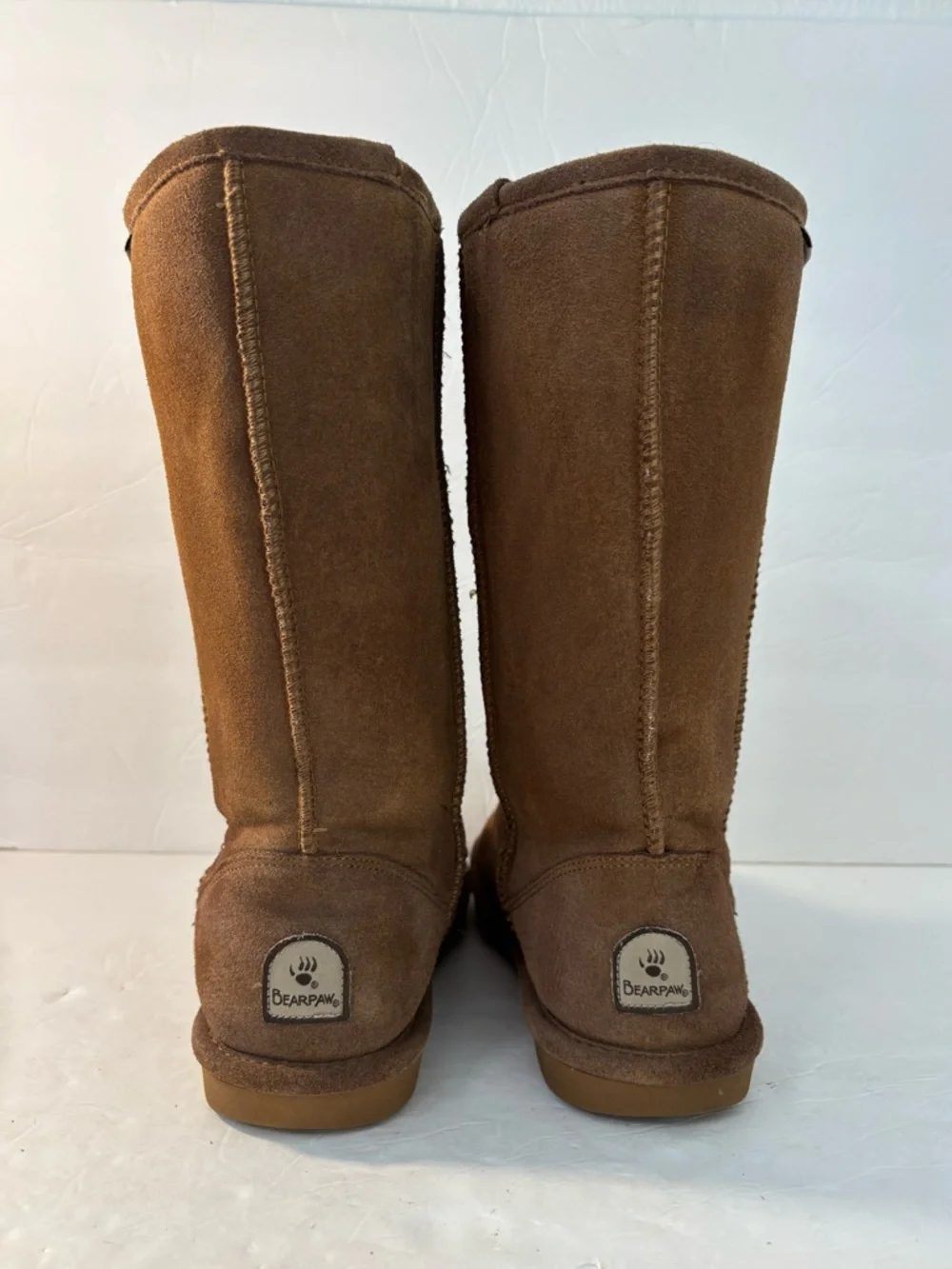 BEARPAW Emma Brown Suede Boots Size 9